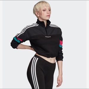 New With Tags Adidas Adidas Cropped Half Zip